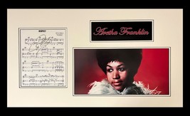 Aretha Franklin Signed Sheet Music Museum Framed Ready to Display - £544.16 GBP