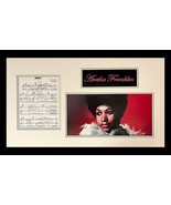 Aretha Franklin Signed Sheet Music Museum Framed Ready to Display - £547.46 GBP