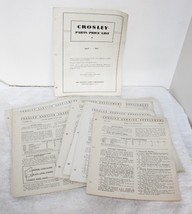 Lot of 40 Crosley Radio Schematic Service Supplements + 1937 Price List - £39.33 GBP