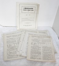 Lot of 40 Crosley Radio Schematic Service Supplements + 1937 Price List - £39.17 GBP