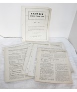 Lot of 40 Crosley Radio Schematic Service Supplements + 1937 Price List - $68.26 CAD