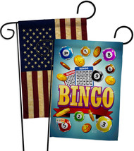 Bingo Win Night - Impressions Decorative USA Vintage - Applique Garden Flags Pac - £24.61 GBP