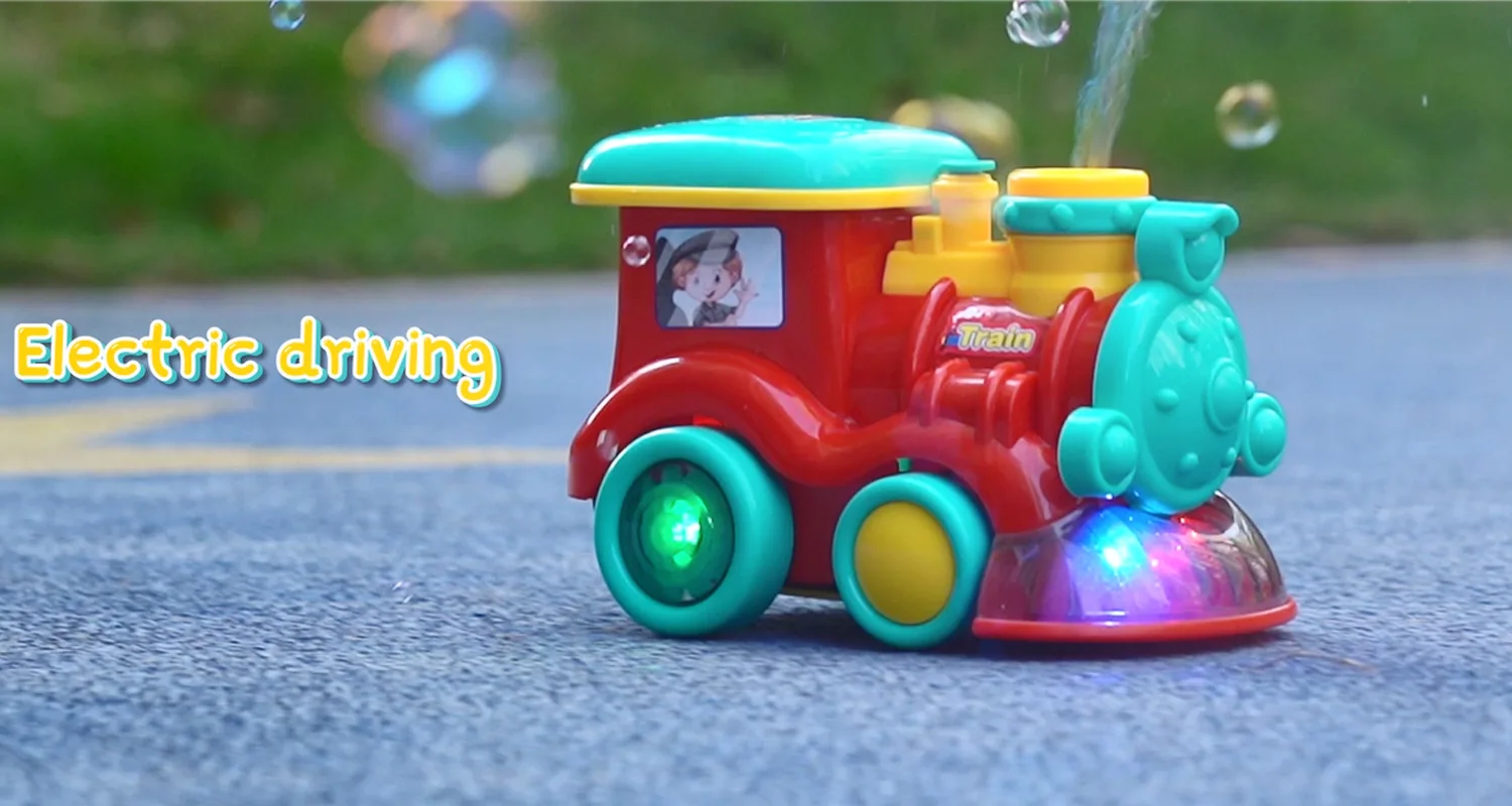 Game Fun Play Toys Electric Car Train Bubble Ahine With Light Sound Effe... - £55.88 GBP