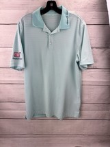 Vineyard Vines Performance Polo Golf  Shirt Mens Medium Blue White Striped - $21.51