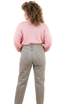 VTG 80s Brittania Blue White Stripe High Rise Mom Jeans Boho Festival 30x30 - $39.95