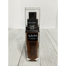 NYX Can&#39;t Stop Won&#39;t Stop Full Coverage Foundation Makeup Deep Espresso 1 oz - £5.46 GBP