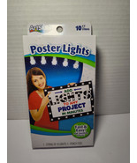 Poster Lights-1 String of 10 Lights-New In box-Art Displays &amp; School Pro... - $131.53 MXN