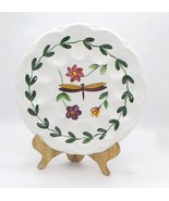 Hand-Painted Pacific Rim Ceramic Egg Plate Dragonfly Floral Design 9&quot; Sc... - $33.78 CAD