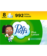 plus Lotion Facial Tissues, 8 Family Boxes, 124 Facial Tissues per Box, ... - €16,11 EUR