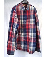 Gant Rugger The Hugger Indigo Poplin Check LS Shirt XL - $40.62 CAD