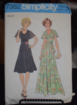 Simplicity 7382 Misses Dress in 2 Lengths Pattern - Size 14 Bust 36 Wais... - $8.90