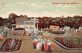 Des Moinescalendario Ia ~ Ingersoll Park ~ Giardini + Lago ~ Lotto Di 2 1910s - £5.95 GBP