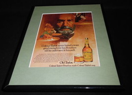 1977 Old Taylor Bourbon Framed 11x14 ORIGINAL Vintage Advertisement  - $39.59