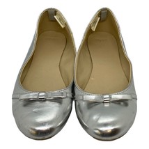 Gymboree Silver Ballet Flats Dress Shoes Sz 1 Girls - £11.51 GBP