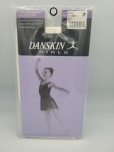 Danskin Girls Ultra Shimmery Tights White Sz Intermediate Footed MADE IN USA NEW - £5.11 GBP