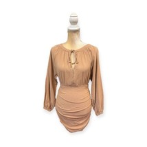 Free People The Only One Mini Dress Size Xs Extra Small Brown Long Sleeve - £31.64 GBP