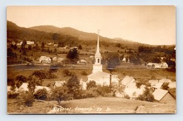 RPPC Uccelli Occhio Vista Concord Vermont VT Unp Cartolina O2 - £16.78 GBP