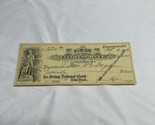 1913 The First National Bank Of Cooperstown NY Check #2595 KG JD - $11.88