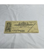 1913 The First National Bank Of Cooperstown NY Check #2595 KG JD - $220.54 MXN