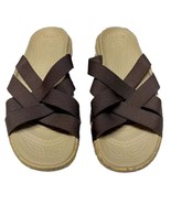 Croc’s Sandal Flip Flops Brown Women’s Size 7 Wide - $14.98