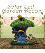 Figura Luz Solar Estatuas Jardín Hadas Casa Ornamento Decoración Accesor... - £50.62 GBP+