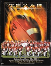 November 10, 2001 TEXAS LONGHORNS vs. KANSAS JAYHAWKS Football Game Program - $13.49