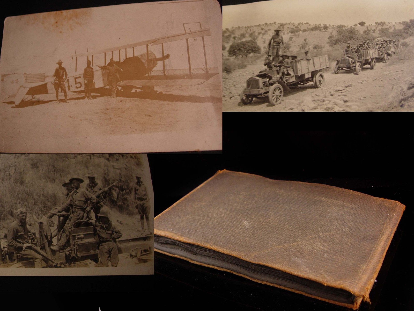 Primary image for WW1 Military 46 photos book - 315th Engineer Battalion - 79th Division - biplane