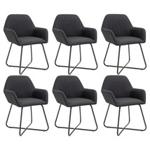 vidaXL Ergonomic Black Dining Chair Set 6-Piece Modern Style Chairs - $15,370.99 MXN