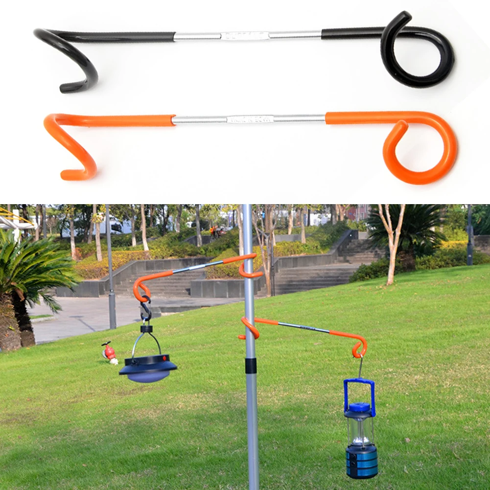 1Pc Outdoor Light Hook 2-way Lantern Lamp Hanger Tent Pole Post Holder - £8.52 GBP