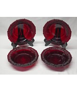 AVON Ruby Red 1876 CAPE COD 7.5&quot; Cereal Soup Bowl By Wheaton Glass - Set... - €29,57 EUR