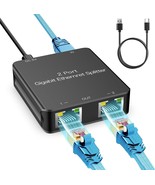 Ethernet Splitter 1 to 2 High Speed Internet Splitter Gigabit LAN Cable ... - £27.60 GBP