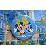 Disneyland 65th Anniversary Button Pin 1955-2020 Mickey Minnie Resort Trade - $19.79