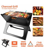 Barbecue Bbq Grill Foldable Compact Charcoal Stove Shish Kabob Camping C... - £56.08 GBP
