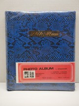 Vintage 80’s 90&#39;s Photo Album Scrapbook Magnetic 20 Sheets 40 Pages Animal Print - £15.71 GBP