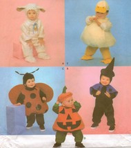 Toddler Ladybug Lamb Witch Pumpkin Duck Halloween Costume Sew Pattern 1/2-4 - $13.99