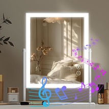 Fenair Vanity Mirror With Lights And Bluetooth Speaker, 9.8&quot; X 14.2&quot; Led... - $39.92