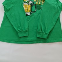 Gildan Heavy Cotton SHAMROCK BEER RUN 5K Men's Green Cotton Graphic T-Shirt XL image 10
