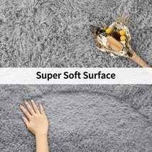 Merelax Soft Modern Indoor Shaggy Area Rug for Bedroom Livingroom Dorm Kids Room - £15.95 GBP