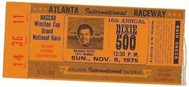 1975 Dixie 500 Ticket Stub nascar race Buddy Baker Win - £64.20 GBP