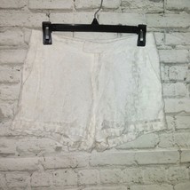 Sis Sis Shorts Womens Small S Off White Lace Lined Shorts  - £15.71 GBP