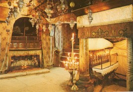Grotto of the Nativity Unposted Vintage Postcard Bethlehem - £9.70 GBP