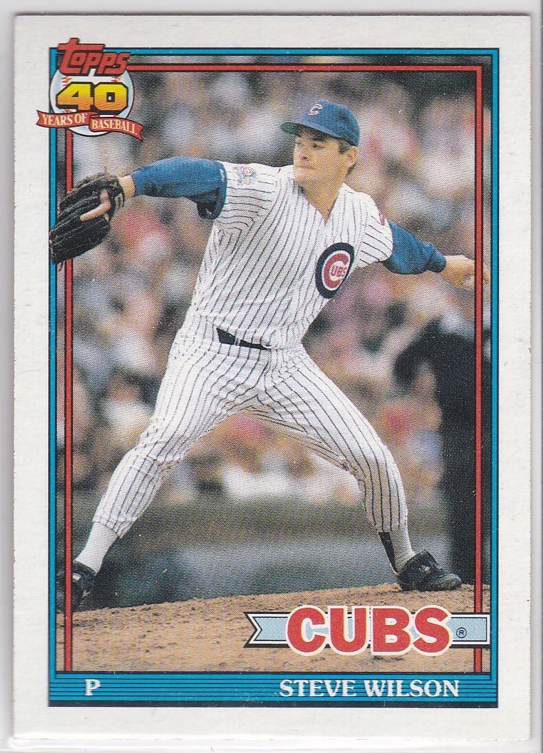 M) 1991 Topps Baseball Trading Card - Steve Wilson #69 - $1.97