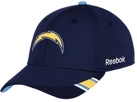 Los Angeles Chargers NFL Reebok Sideline Blue Coaches Hat Cap Adult Flex Fit - £15.70 GBP