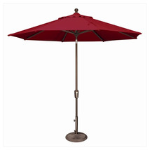 9 ft. Octagon Push Button Tilt Market Umbrella Really Red - $231.65