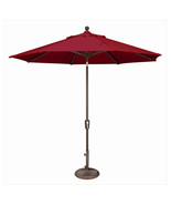 9 ft. Octagon Push Button Tilt Market Umbrella Really Red - $316.82 CAD
