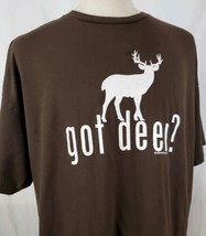 Got Deer? Coed Sportswear T-Shirt XXL Brown Cotton Hunting, Outdoors Sportsman - £11.01 GBP