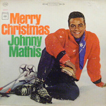 Johnny Mathis With Percy Faith &amp; His Orchestra - Merry Christmas (LP) VG+ - £8.44 GBP