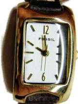 Fossil F2 30M WR Stainless Steel Ladies Watch Leather Analog Quartz New Battery - £31.64 GBP