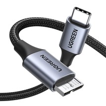 Ugreen Micro B To Usb C Hard Drive Cables 10 Gbps, 1.5 Ft Usb C To Micro B, Usb - £14.37 GBP