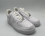 Nike Air Force 1 Low Triple White Sneakers 315115-112 Women&#39;s Size 6.5 - $109.95